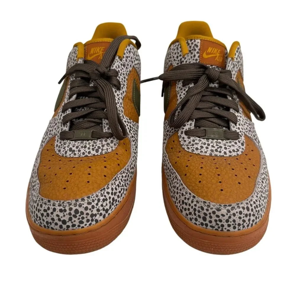 Nike Air Force 1 Low By You Safari Custom Mens Size 13 Casual Streetwear Retro